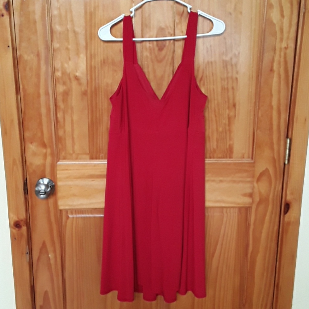 Women's Red Dress - Picture 4 of 4